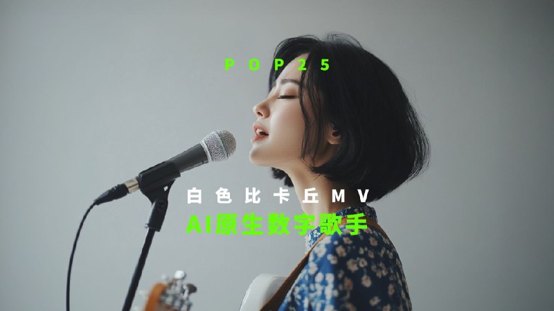 最强技术的数字人AI MV，OmniHuman-1+一致性，AI MV的新高度，《白色皮卡丘》完整版运用目前最强技术的数字人AI MV，《白色皮卡丘》3分30秒完整版